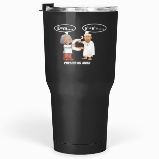Discover Funny Physics Einstein vs Pythagoras. Tumblers 30 oz