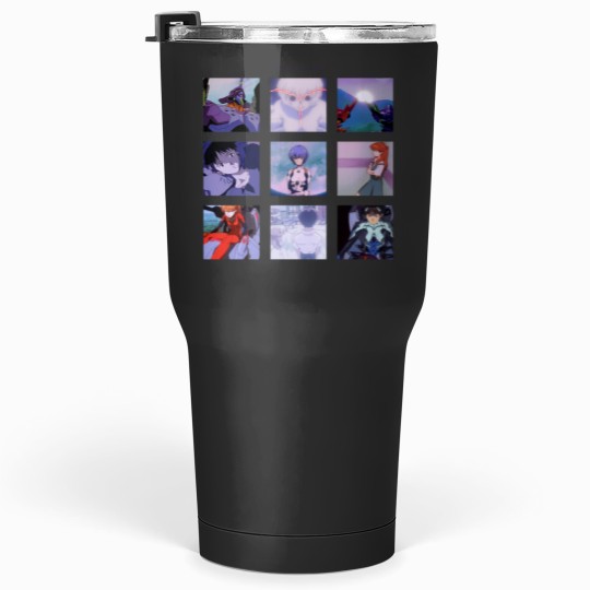 Discover NEON GENESISss Evangelion vaporwave aesthetic Tumblers 30 oz