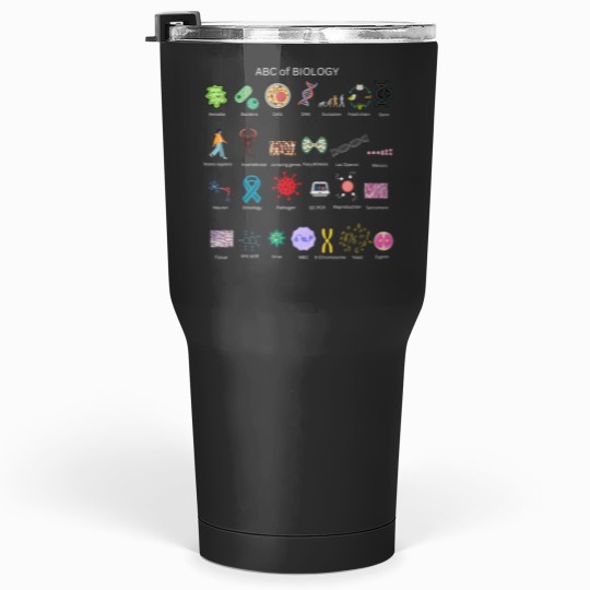 Discover ABC of BIOLOGY for biology for students and biologists Tumblers 30 oz