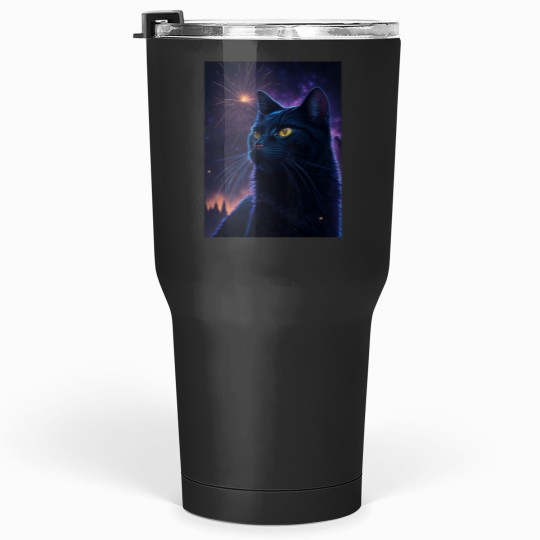 Discover black catss Fireworks Tumblers 30 oz