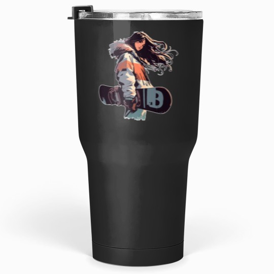 Discover animes girls snowboarder Tumblers 30 oz