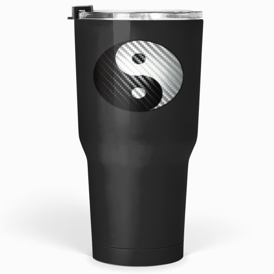 Discover 3D Carbon Fiber Yin Yang Tumblers 30 oz