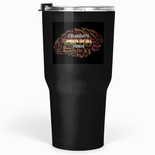 Discover Celebrate minds of all kinds -3 Tumblers 30 oz