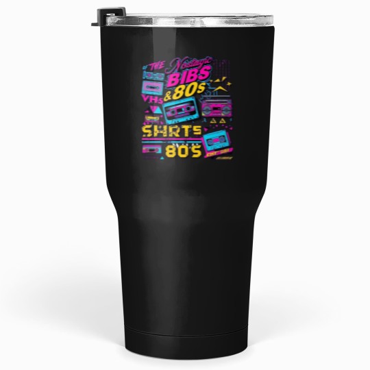 Discover Neon Vibes 80s Retro Revival Premium Tumblers 30 oz