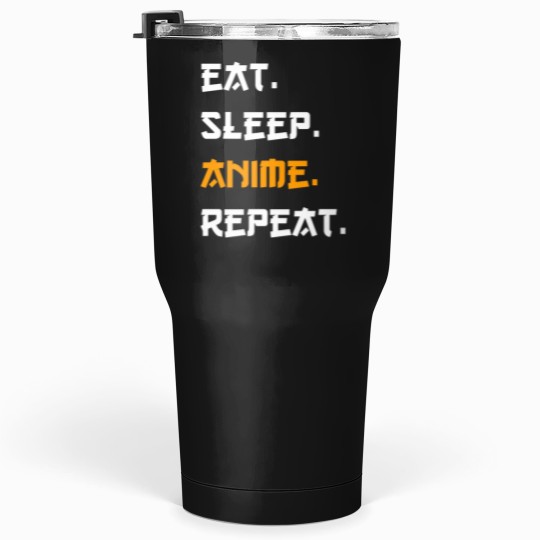 Discover Eat Sleep animes Repeat -2 Tumblers 30 oz
