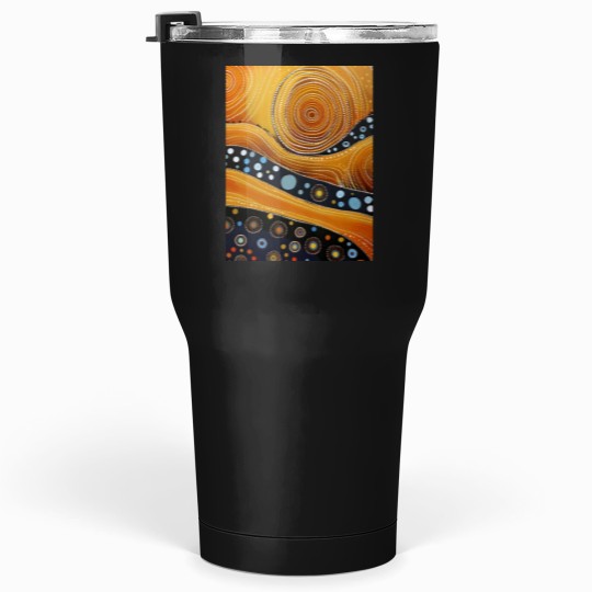 Discover Ancestral Connections I Contemporary Aboriginal Art that Conveys Spirituality and Connection to the Tumblers 30 oz
