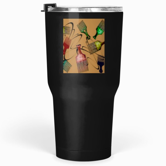 Discover Afro Comb-Brown Tumblers 30 oz