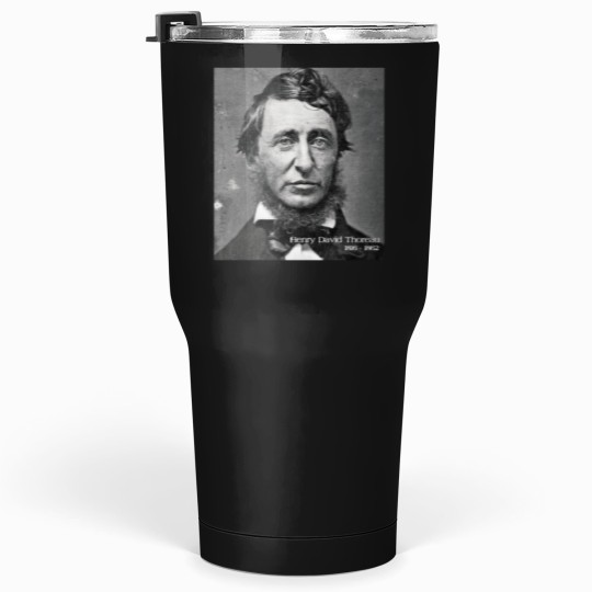 Discover Thoreau Gifts - Henry David Thoreau Portrait Gift Ideas for Literature Teachers Librarians &amp Tumblers 30 oz