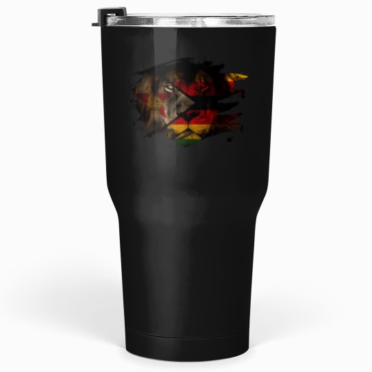 Discover Zimbabwe Lion Flag Tumblers 30 oz