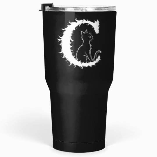 Discover A cat of the letter C Tumblers 30 oz