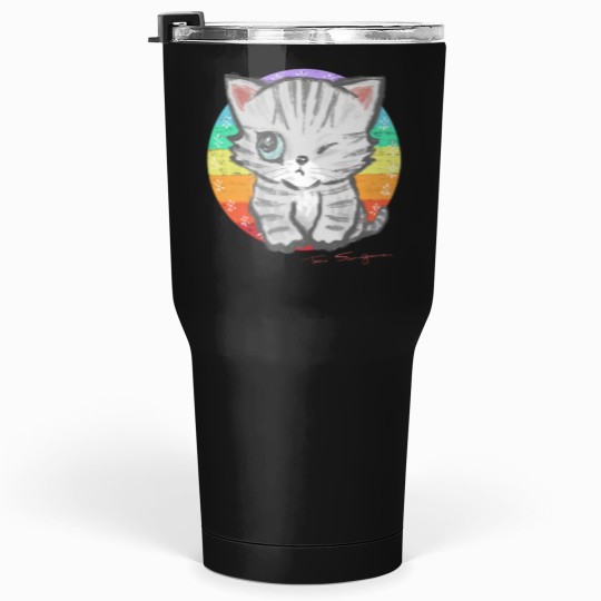 Discover Winking cat Tumblers 30 oz