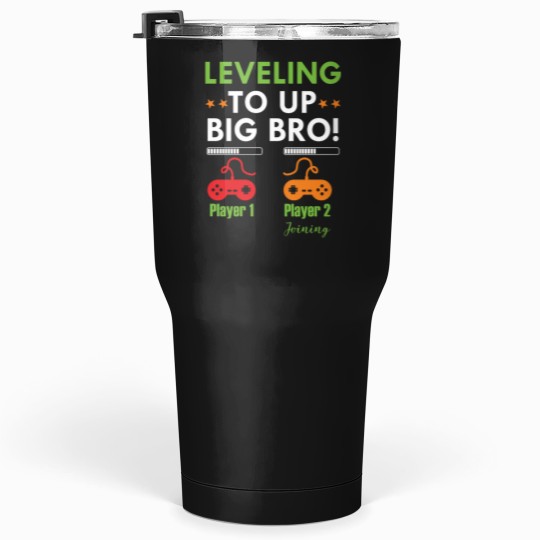 Discover I Leveled Up To Big Bro  - Promoted To Big Brother Tumblers 30 oz
