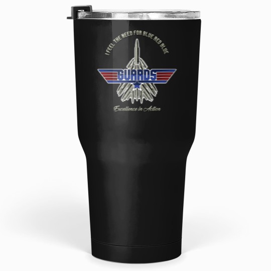 Discover I feel the Need for Blue Red Blue' (GUARDS Top guns Parody) Classic Tumblers 30 oz