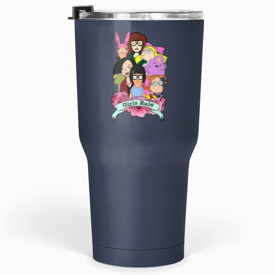 Discover Rule the Cool: 90's Girls Rule Cartoon Tumblers 30 Oz
