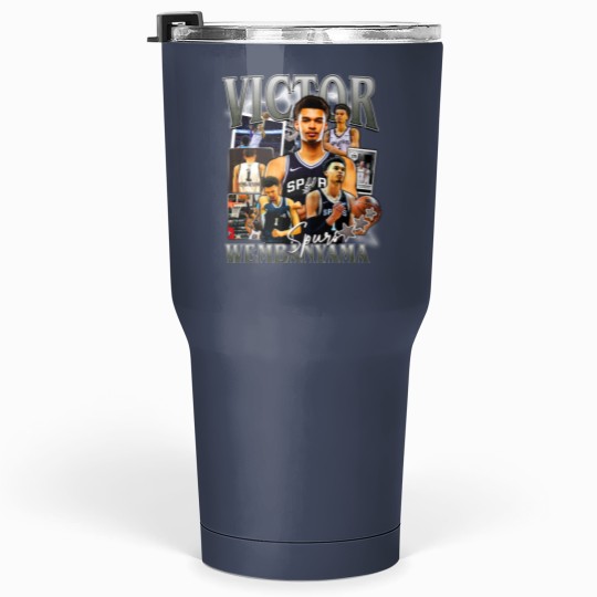 Discover Victor Wembanyama San Antonio Basketball Tumblers 30 Oz