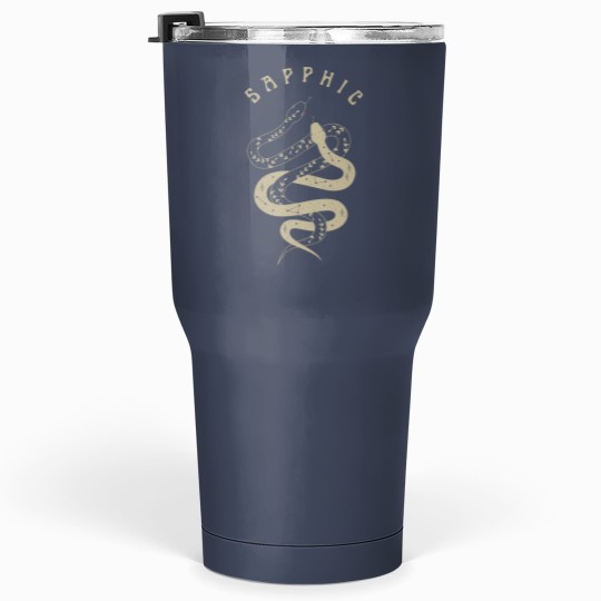 Discover Sapphic Tumblers 30 Oz, Mystical Sapphic Snakes, Boho Celestial