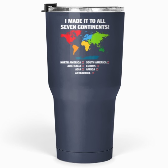 Discover world traveler seven continents 7 continents club white Tumblers 30 Oz