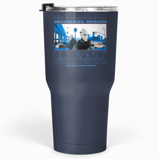 Discover Heat Movie Graphic 30 Oz Tumbler - 90s Action Film Memorabilia