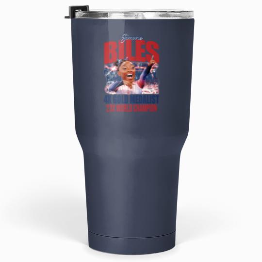 Discover Simone Biles Summer Olympic Games Bootleg Tumblers 30 Oz, 2024 Olympics