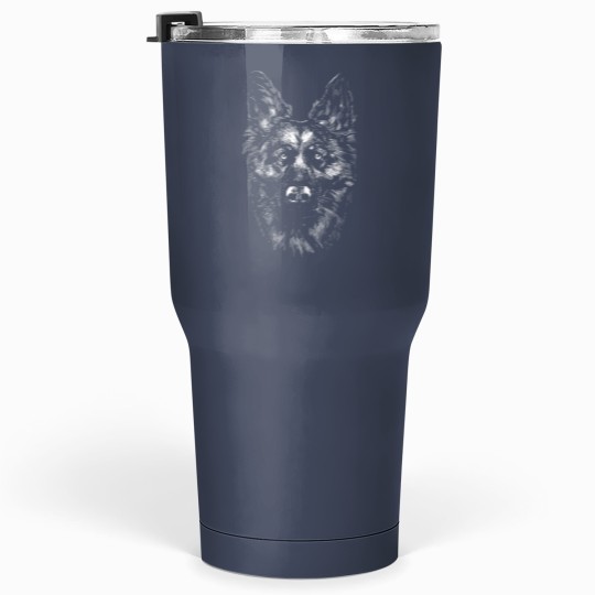 Discover German Shepherd Monochrome Tumblers 30 Oz Tumblers 30 Oz