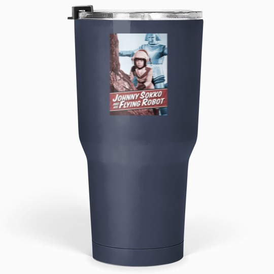 Discover Giant Robot Johnny Sokko's Flying Robot Vintage Poster Tumblers 30 Oz