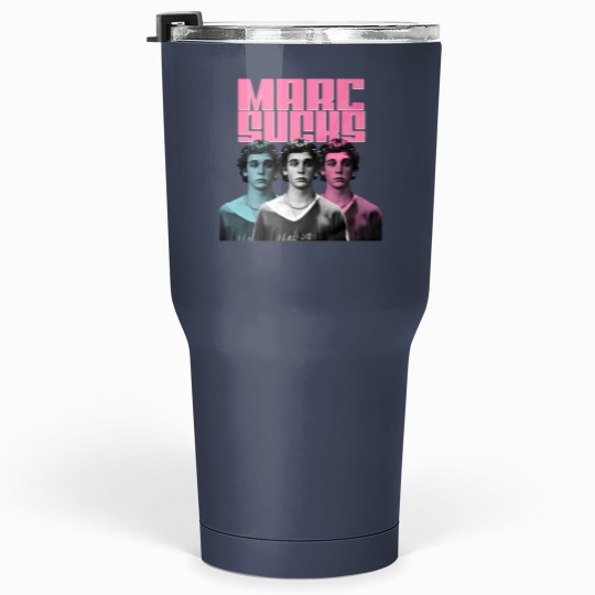 Discover Marc Sucks Empire Records Mark Funny Pop Art 90 Movies Damn the Man Unisex Tumblers 30 Oz