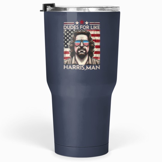 Discover Dudes for like Harris Man Tumblers 30 Oz, White Dudes for Harris, White for Kamala Harris 2024 Tumblers 30 Oz