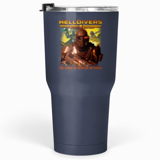 Discover Helldivers Vintage 90s Tumblers 30 Oz, Helldivers 2 Tumblers 30 Oz, Helldivers Vintage Tumblers 30 Oz