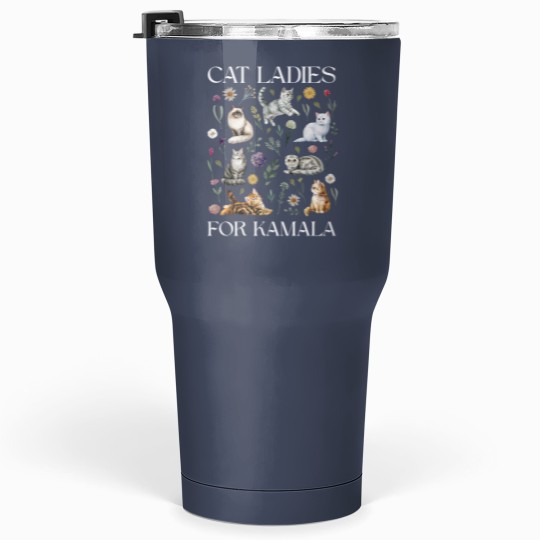 Discover Cat Ladies For Kamala Tumblers 30 Oz, Kamala Harris 2024 President Tumblers 30 Oz