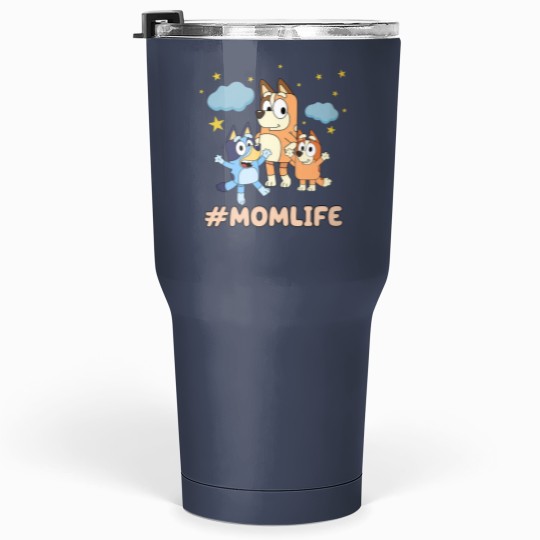 Discover Mom Life Tumblers (30 Oz) featuring BlueyDad & Family