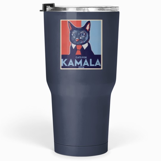Discover Cats for Kamala 2024 Unisex Tumblers 30 Oz