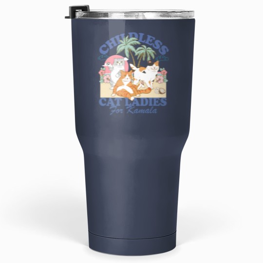Discover Childless Cat Ladies For Kamala Tumblers 30 Oz, Childless Cat Lady Tumblers 30 Oz