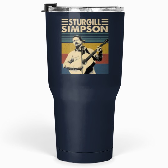Discover Sturgill Simpson Retro Vintage Unisex Tumblers 30 Oz, Sturgill Simpson Music Tumblers 30 Oz