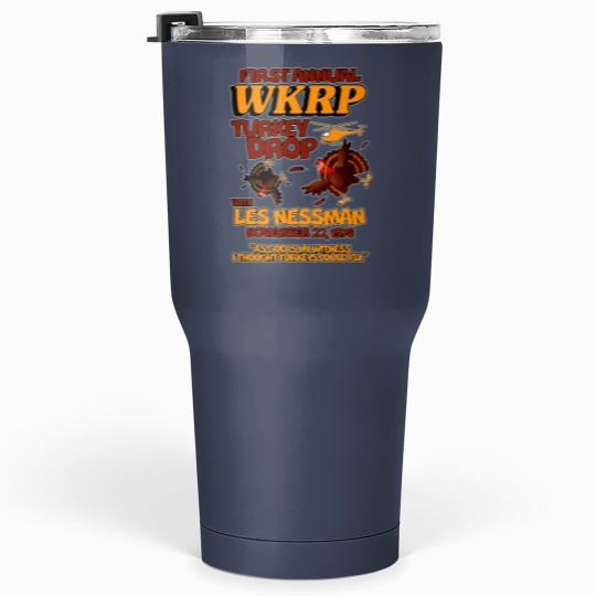 Discover Thanksgiving 1st Annual WKRP Turkey Drop Tumblers 30 Oz