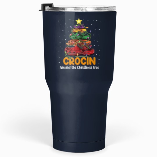 Discover Crocin around the christmas tree Classic Tumblers 30 Oz