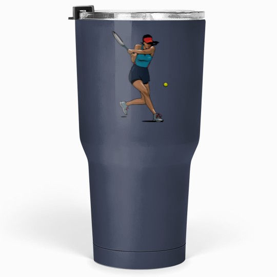 Discover Woman Tennis Player Tumblers 30 oz