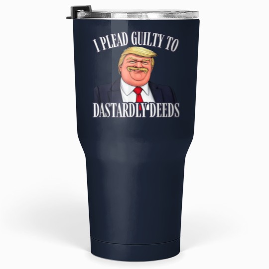 Discover Dastardly Deeds Funny Trump Cartoon Style Graphic Tumblers 30 Oz
