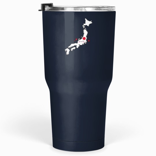 Discover Japan flags Map Smile with loves Tumblers 30 oz