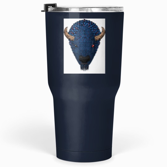Discover Blue Buffaloss Head Tumblers 30 oz