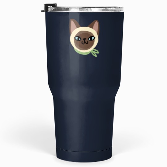 Discover Siamese cat faces Tumblers 30 oz