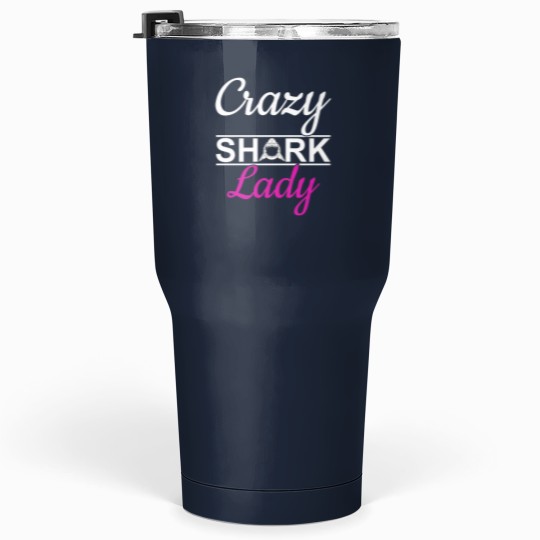 Discover crazys sharks Lady Tumblers 30 oz