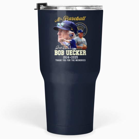 Discover Bob Uecker Baseball 1934-2025 Thank You T- Tumblers 30 Oz