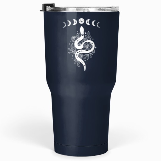 Discover Celestial Snake, Mystical Lunar Snake, Celestial Mystical Floral Moon Snake Tumblers 30 Oz