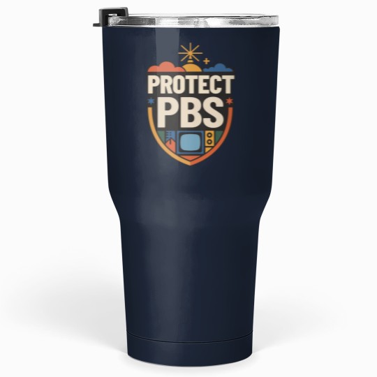 Discover Protect PBS Tumblers 30 Oz, PBS Unisex Tumblers 30 Oz, Political Protest Tumblers 30 Oz, Save Public Broadcasting, Anti Trump Tumblers 30 Oz