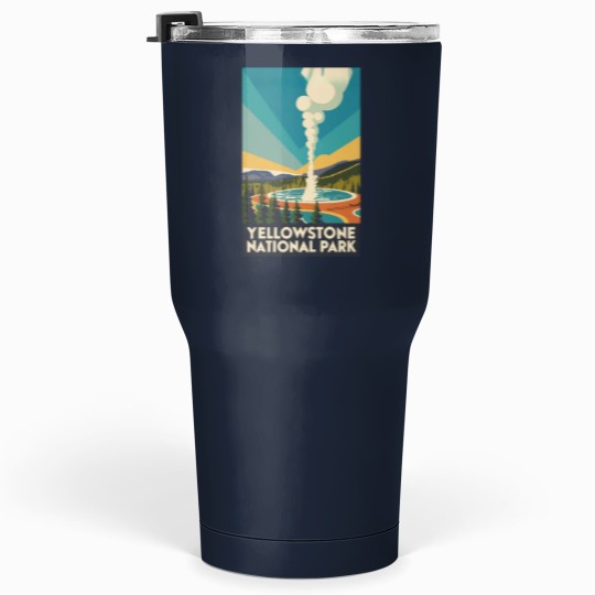 Discover A vintages Travel Art of the YStone National parks - Usss Tumblers 30 oz