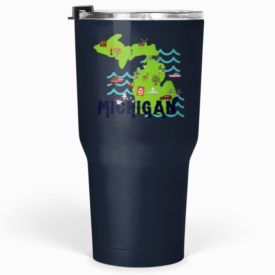 Discover Michigan The Great Lakes States Tumblers 30 oz
