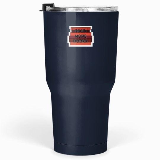 Discover Read More Books red book stack Tumblers 30 oz