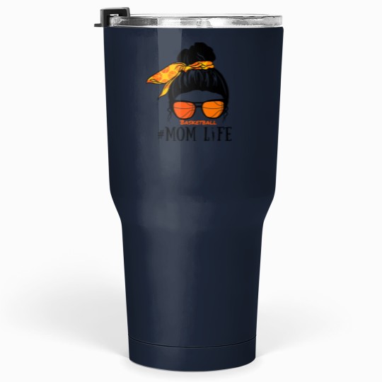 Discover Messy Bun Basketball Momlife Tumblers 30 oz