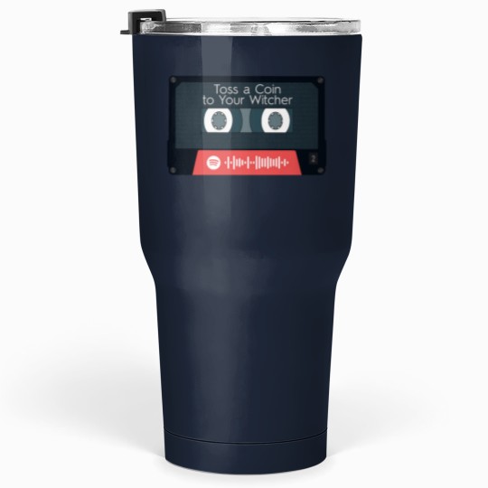Discover toss a coin to your witcher cassette tape Tumblers 30 oz