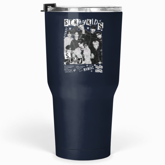 Discover Vintage Stray Kids World Tour 2025 Comfort Color Tumblers 30 Oz Maniac Kpop Concert Fan Made 2025 Tumblers 30 Oz